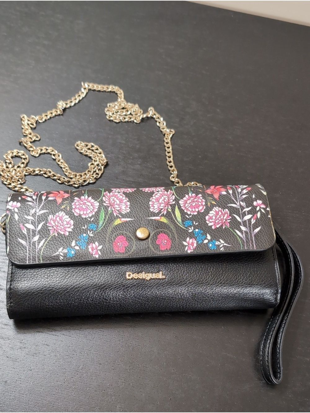 Desigual Deco Flowers In Flight Cross Body / Clutch Purse